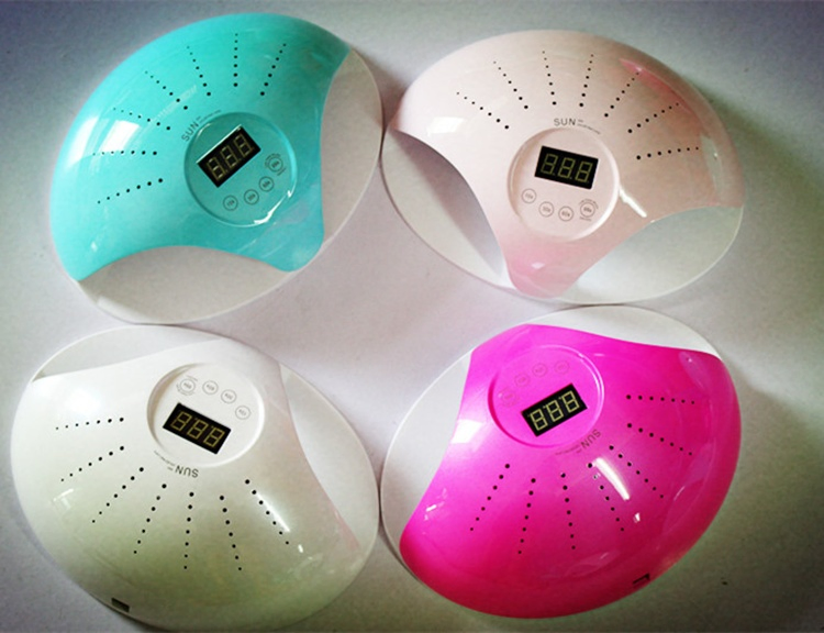 4 Colors OEM ODM 48W UV LED Nail Lamp Automatic Sensor Gel Nail Polish Curing Dryer Portable UV LED Nail Lamp