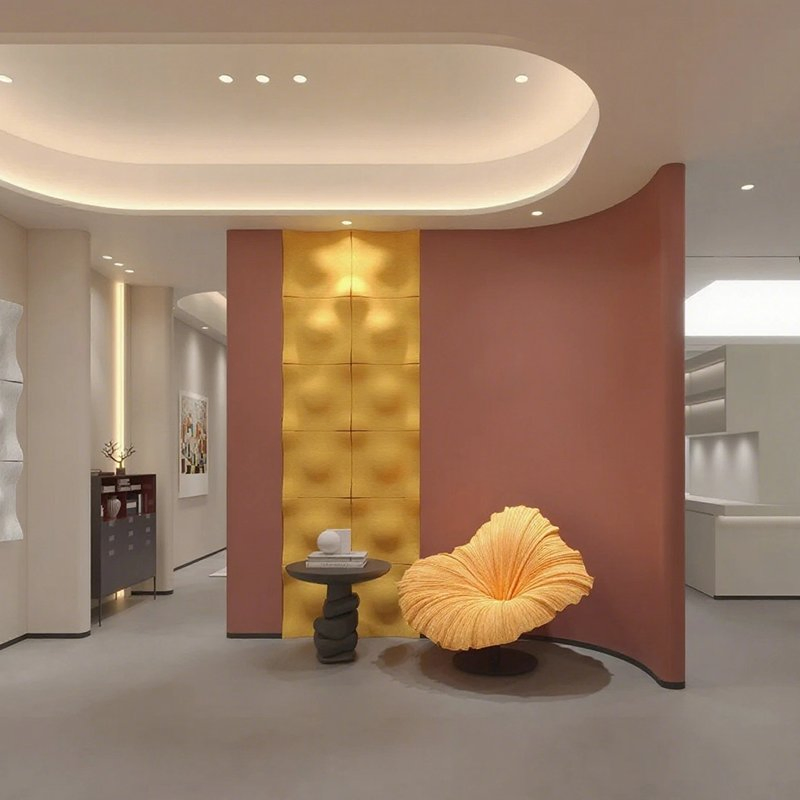 Eco-Friendly Polyester Fiber Acoustic Panels Formaldehyde-Free Soundproof Decor for Bedrooms