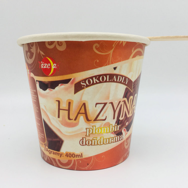 Double PE Ice Cream Packaging Paper Cups