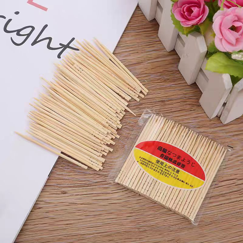Natural Color A Grade Factory Direct Sale Price Bamboo Toothpick Customize