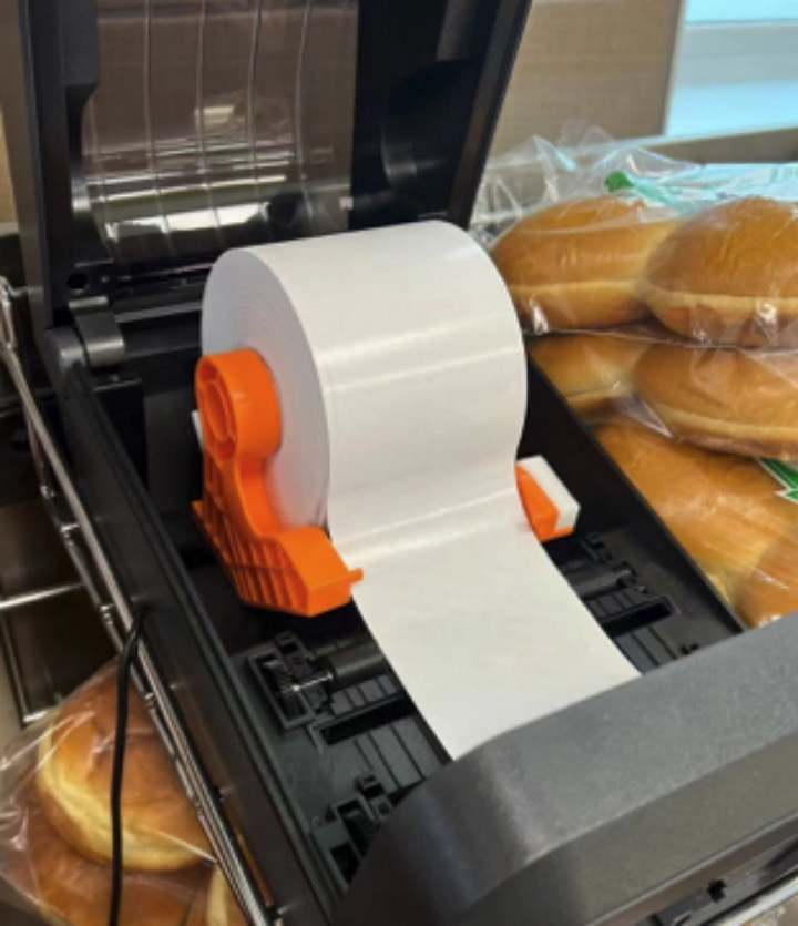 Top Thermal Linerless Label Removable Self Adhesive Label for Supermarket