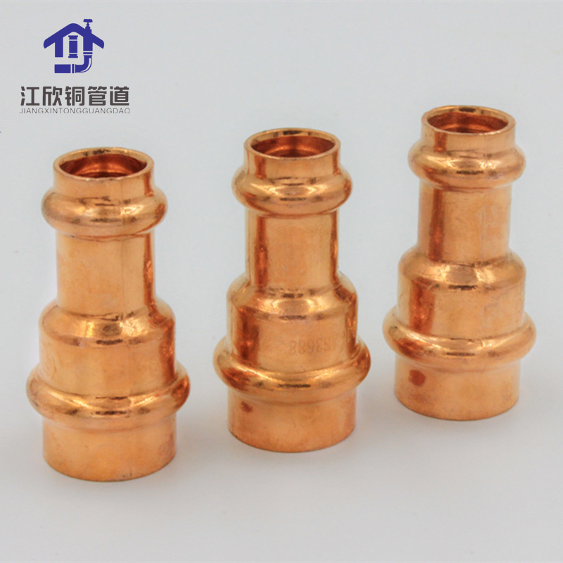 Pure Copper 90 Degree Elbow Fitting of V-Profile Press Watermark Approved