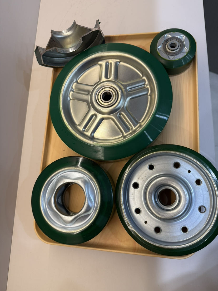 8 Inch Heavy-Duty Japanese Style PU Casters for Logistics Transportation
