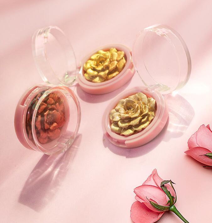 Rose Shape 8 Colors Face & Body Highlighter Custom Fanscinating Wholesale Price Highlight Flower