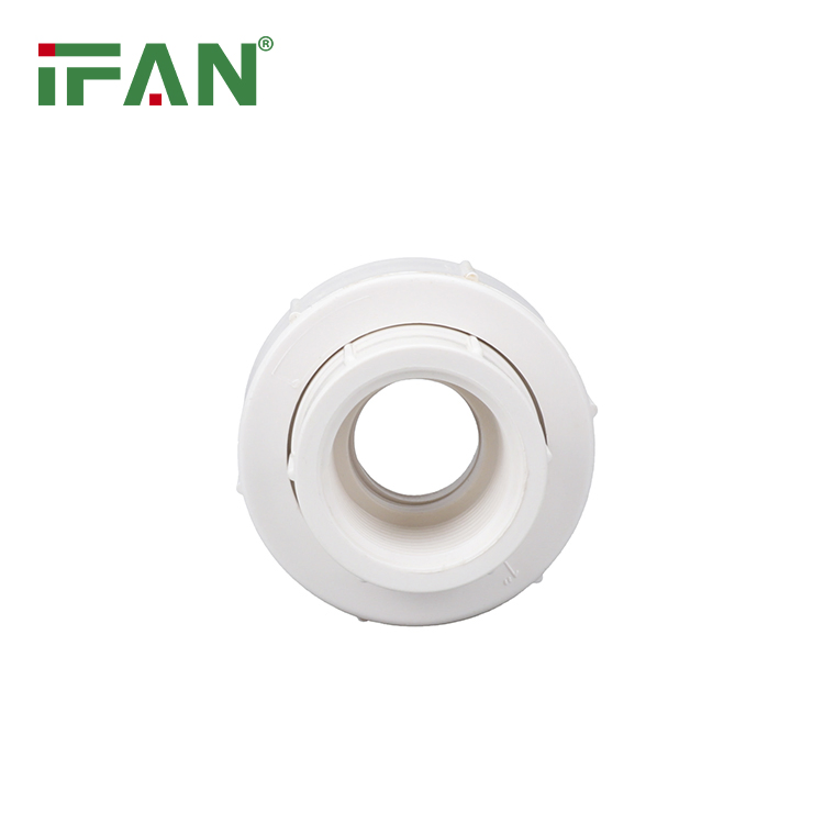 Ifan Good Quality UPVC Fitting BS 4346 1/2"-2" All Plastic Union White UPVC Pipe Fitting