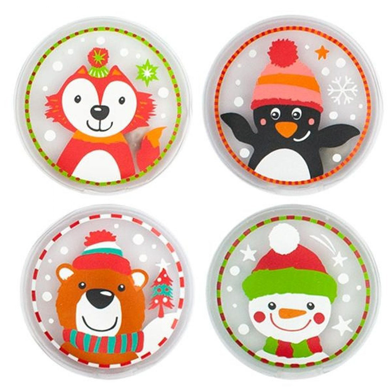 Promotional Magic Click Reusable Cartoon Shape Gel Hand Warmer Pocket Instant Snap Heat Pack for Winter