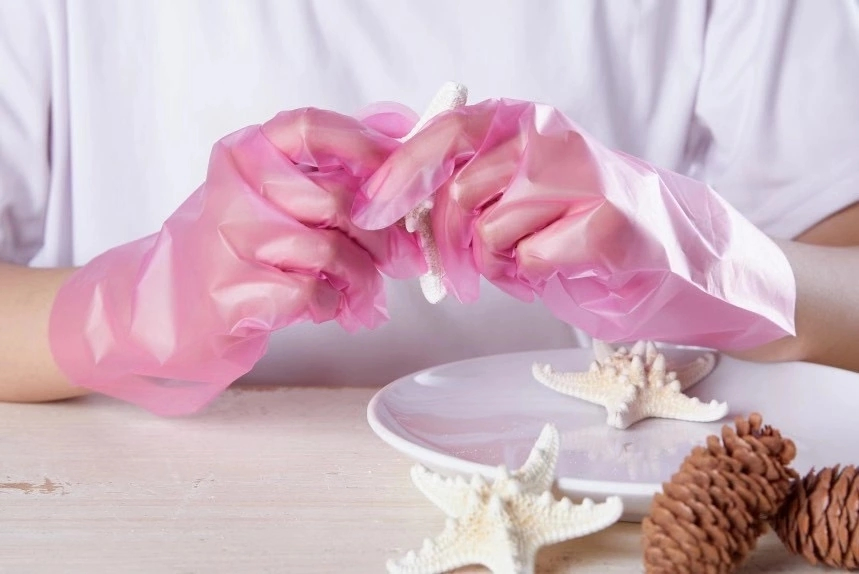 Disposable Transparent Household Powder Free TPE Gloves