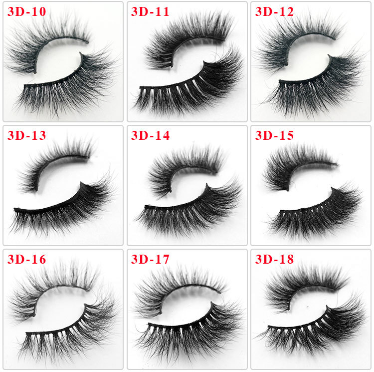 Custom Lashes Box High Quality Synthetic Fiber False Eyelashes Vendors 3D Mink Eyelashes