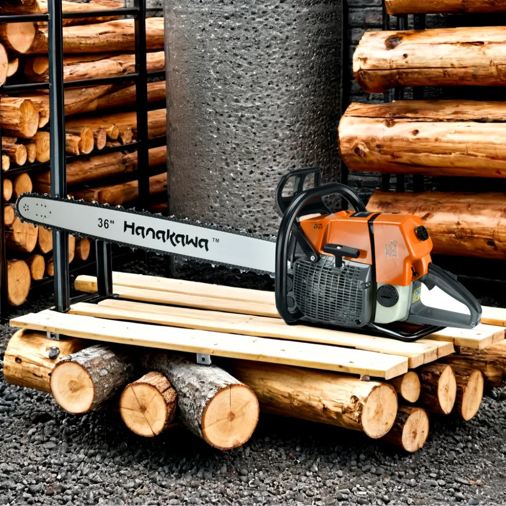 MS660 Hanakawa Heavy Duty 91.6cc Petrol Chainsaw H992 Professional Gasoline Chainsaw