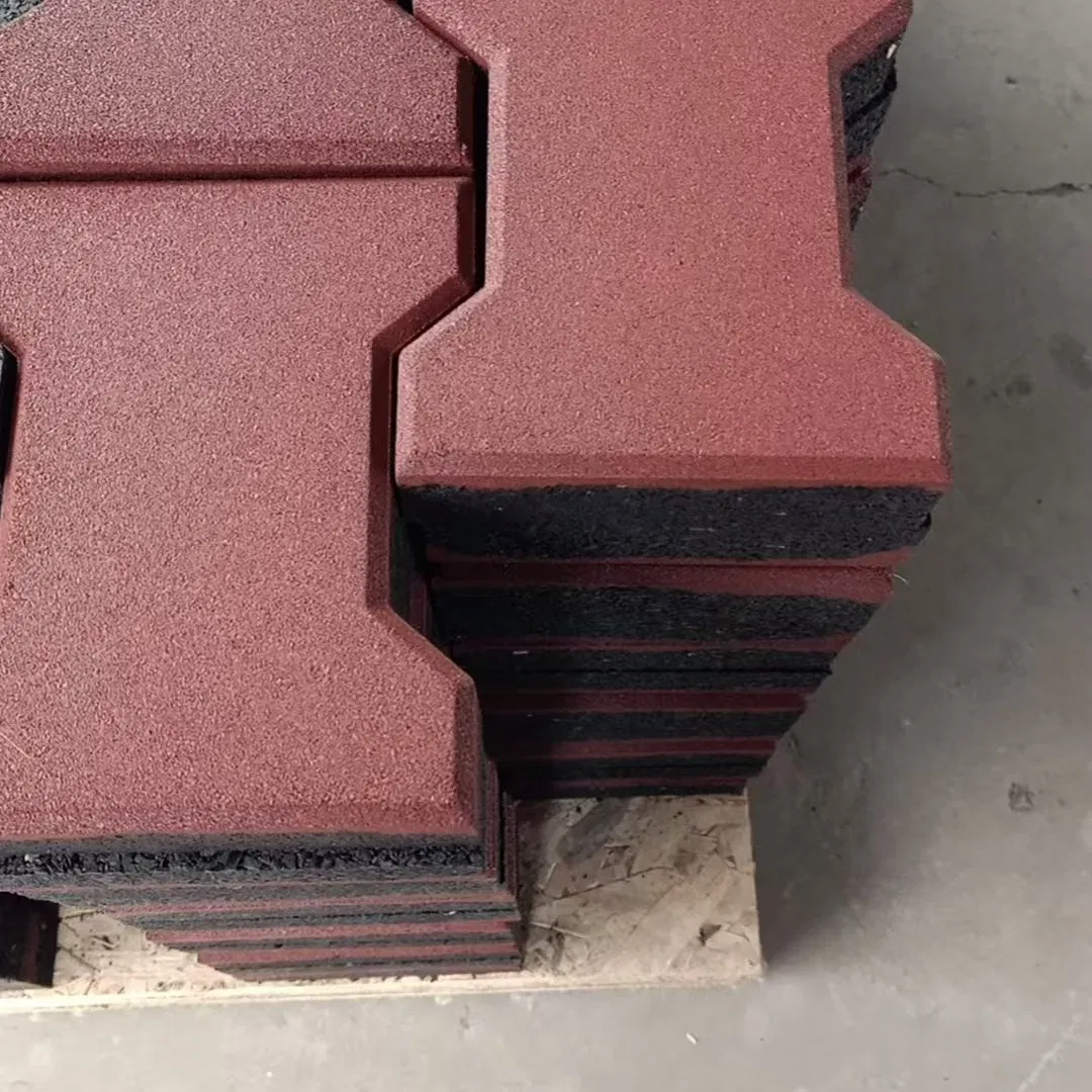 Solid Dog Bone Paver Rubber Tile for Horse Barn