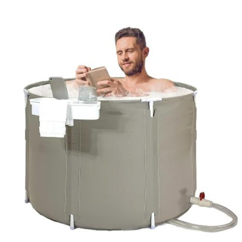 Folding Portable Bathingtub Athlete Ice Bucket Shower Room Tub Inflatable Odorless Bathtub