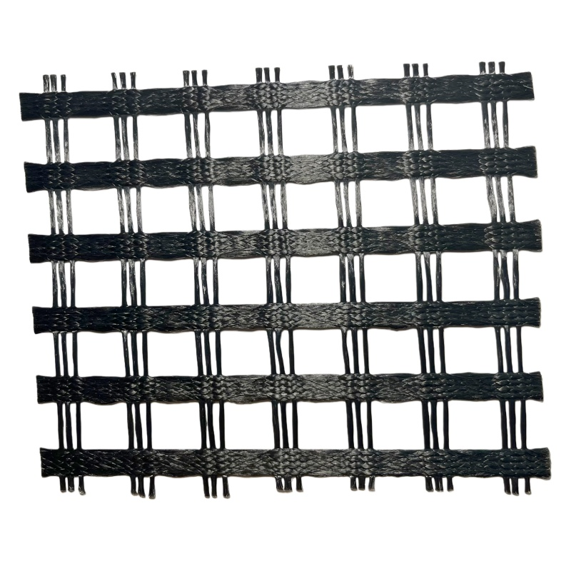 High Quality CE Certified High-Tensile PVC Coated Polyester Geogrid for Road Construction