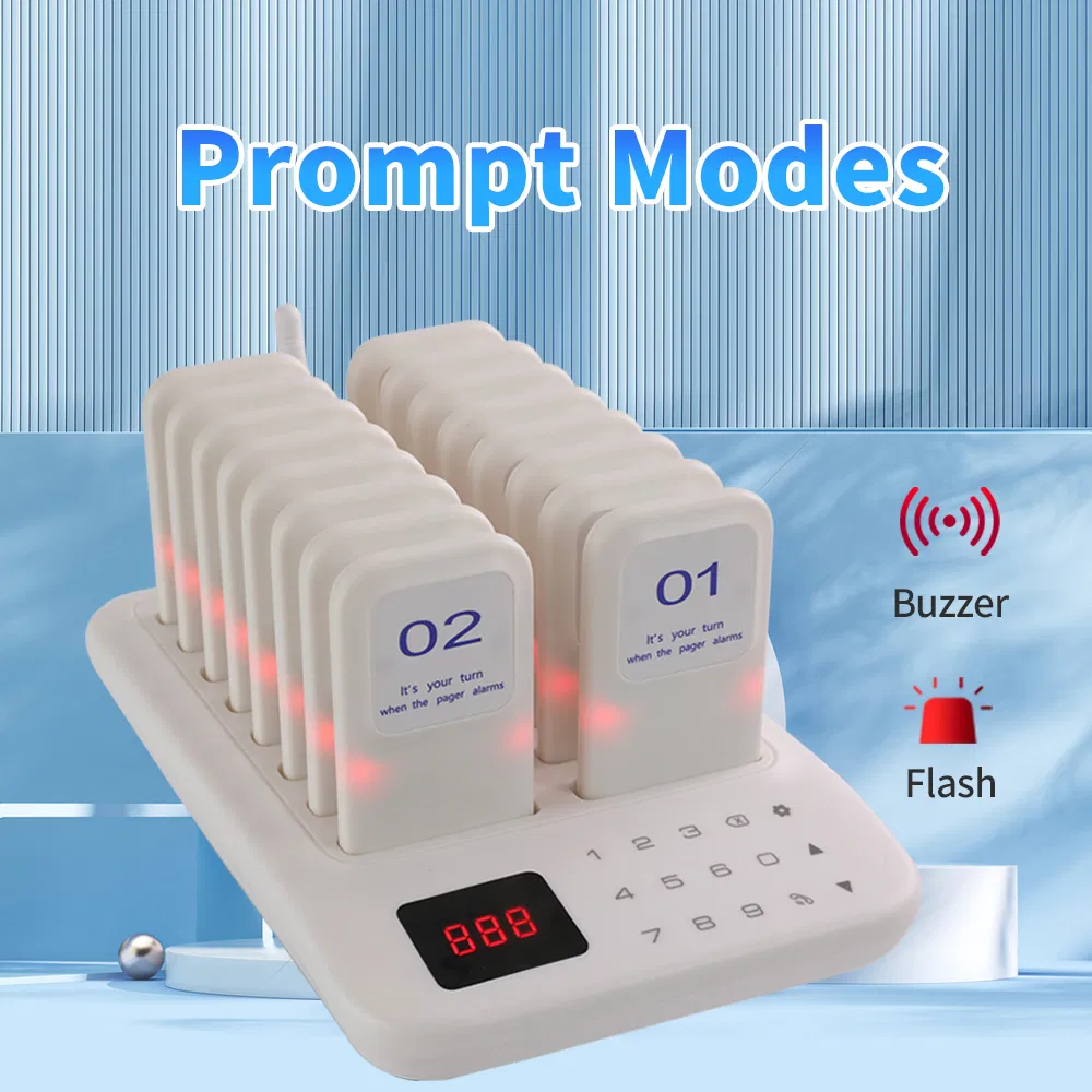 Touch Panel Wireless Calling System Strong Signal for Church Clinic Food Truck