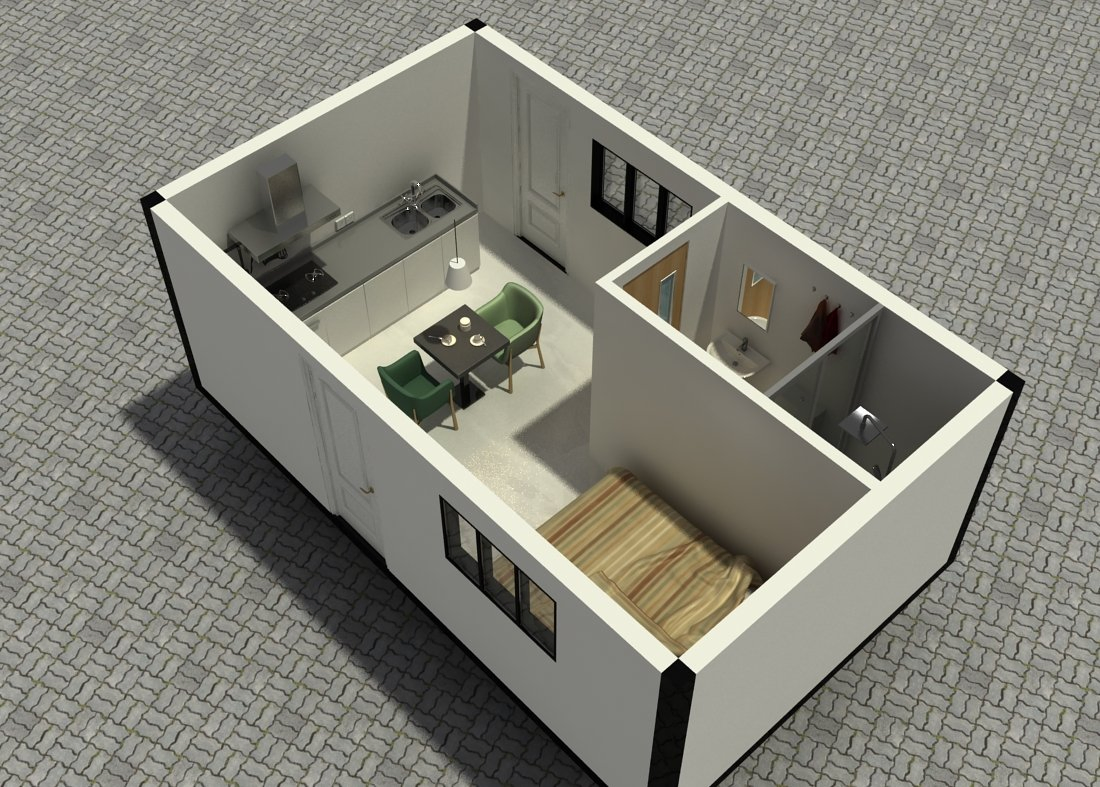 7. Best Price 10FT 20FT Prefab Container Coffee Shop with Wheels