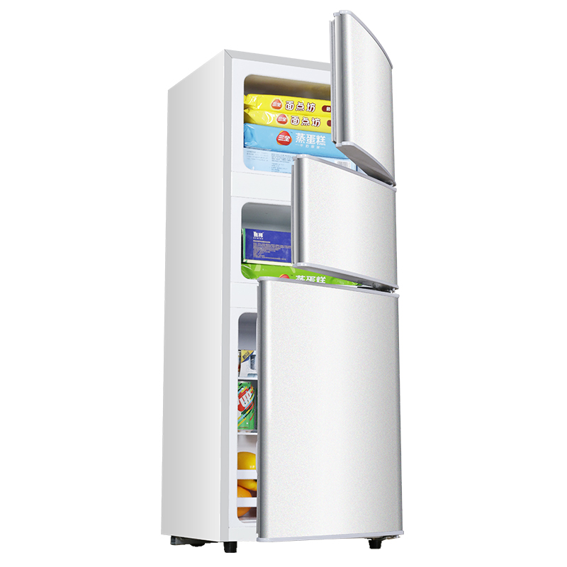 Hot Sale Customized Three Door Top Freezer Household Refrigerator Bcd-108s