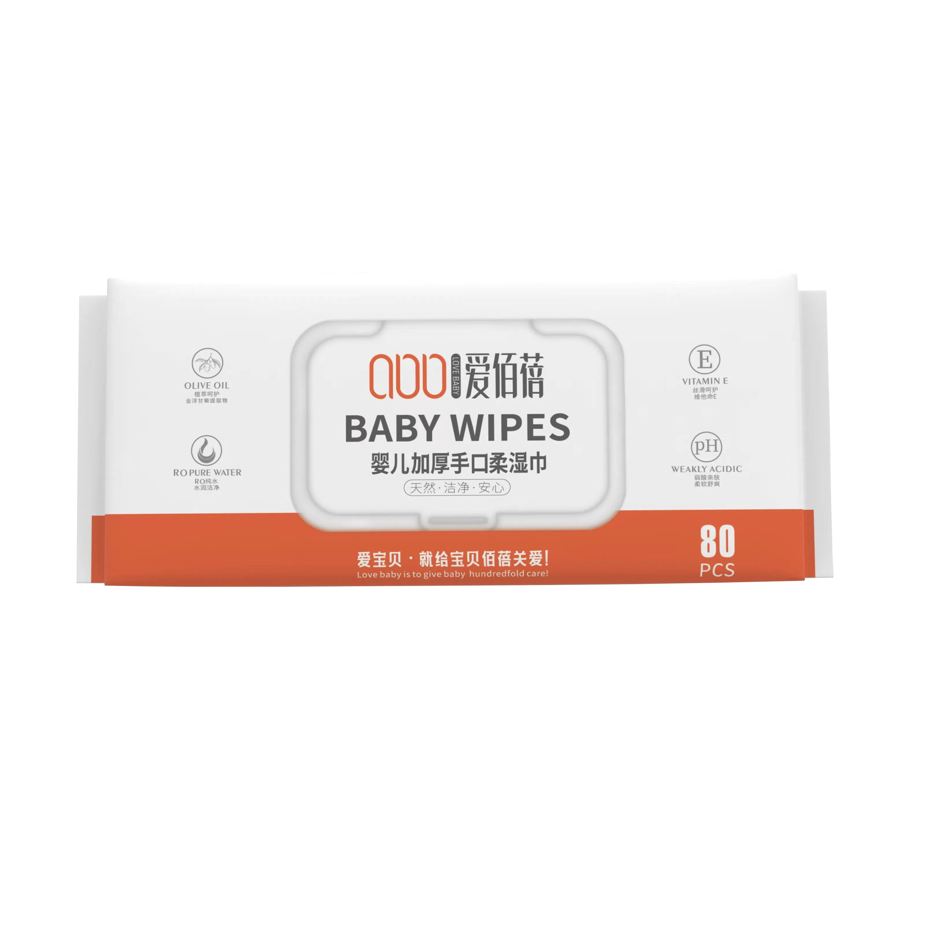 Biodegradable Wipe Eco-Friendly Baby Wet Wipe in Bulk Without Alcohol