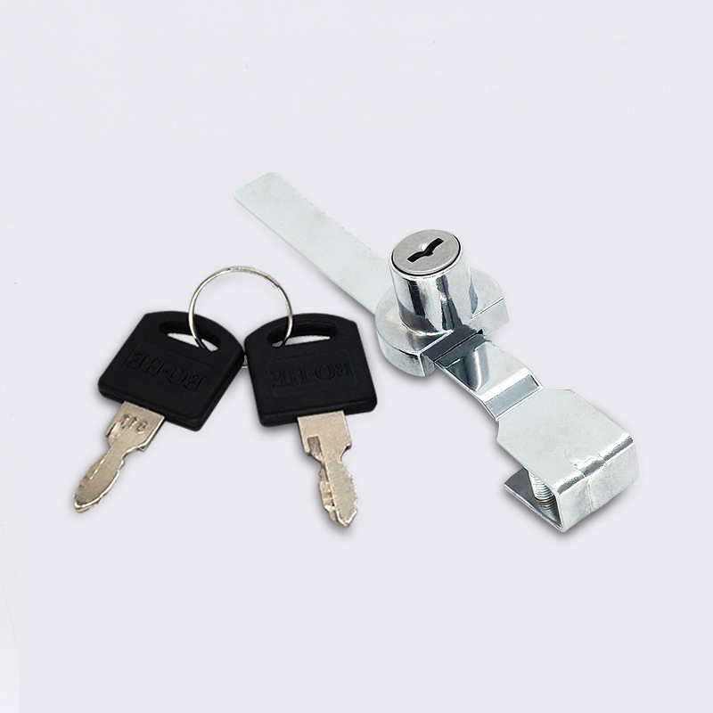 Office Desk Lock Glass Cabinet Showcase Sliding Door Lock Shopping Mall Showroom Window Serrated Tooth Lock Furniture Lock