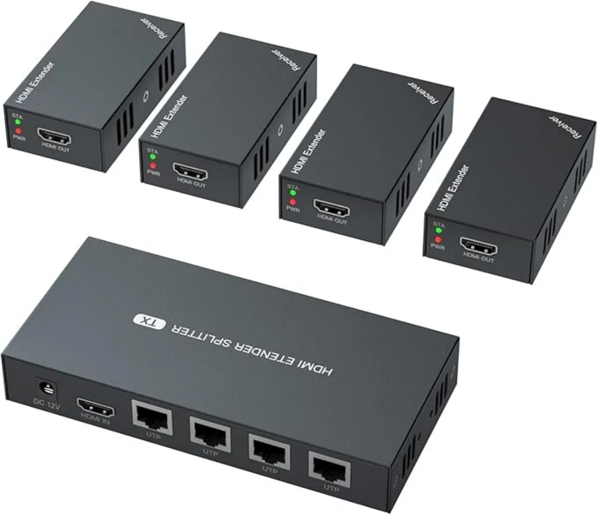 Custom HDMI Extender Splitter 1X7 1080P@60Hz