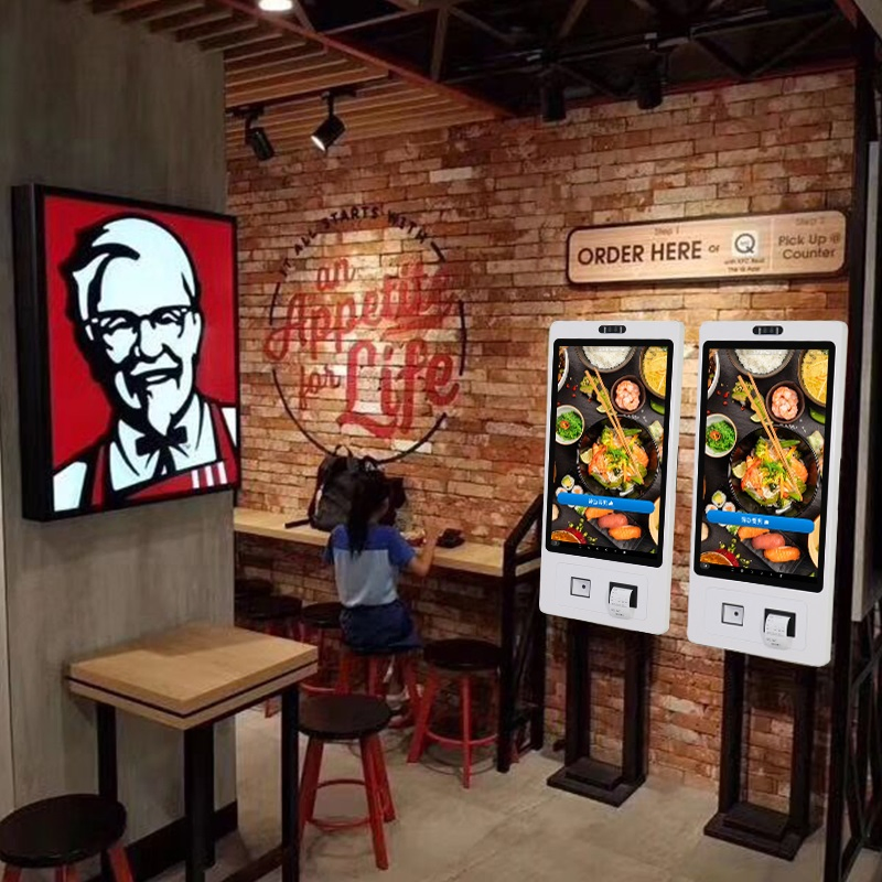 Сенсорный киоск самообслуживания Android с принтером