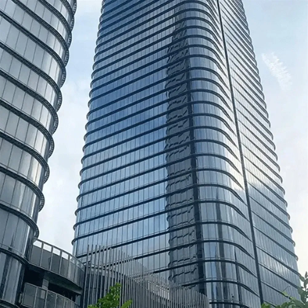 Decorative 1.5mm Panel Thickness Building Glass Curtain Wall for Window Door