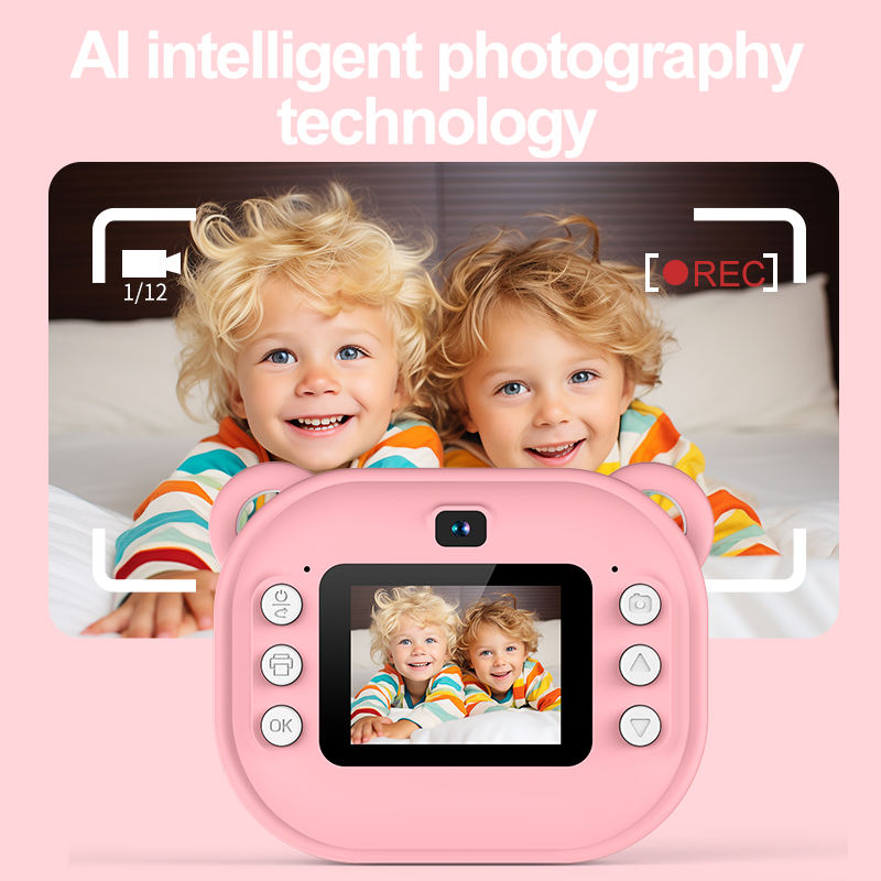 Hildren Digital Camera Instant Print for Kids Thermal Print Camera Instant Photo Printing Camera Video Toys