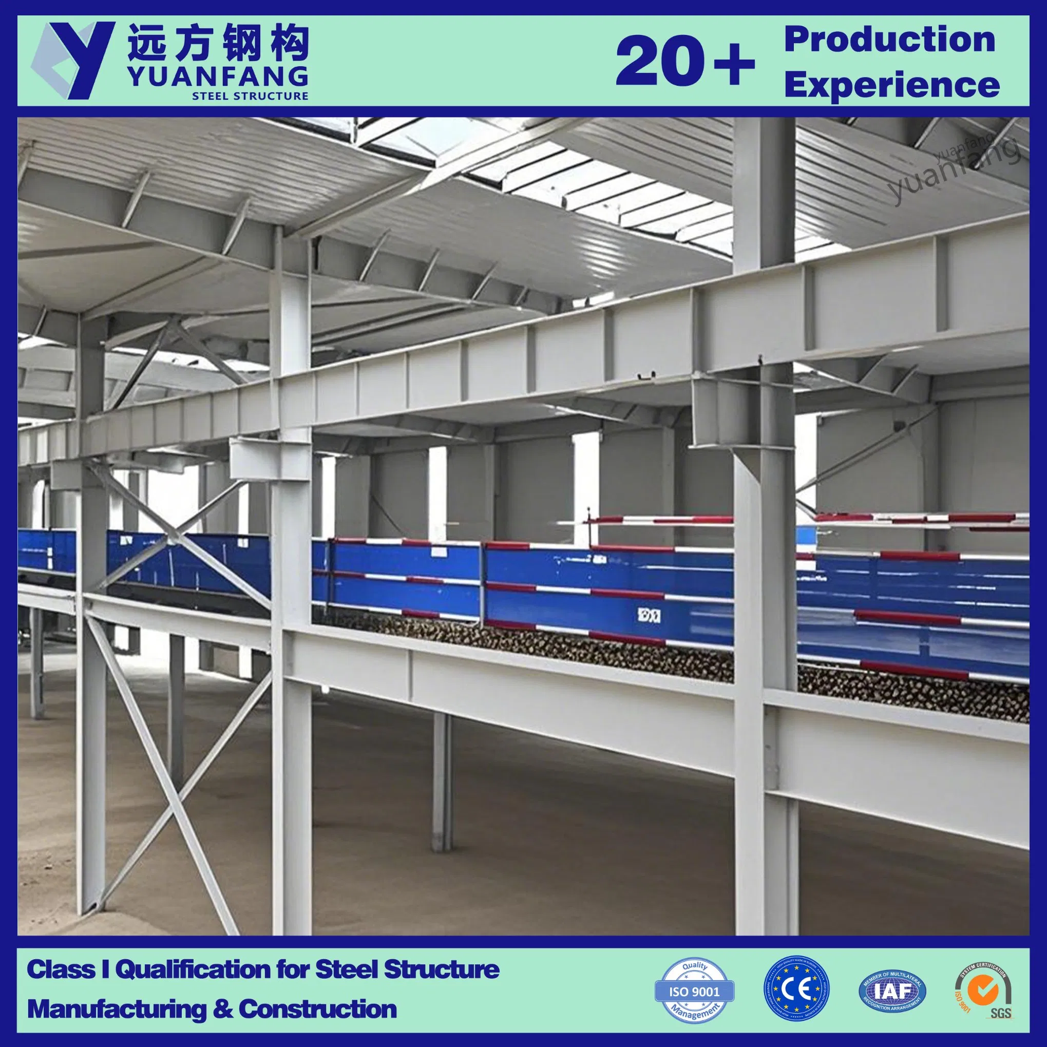 Prefabricated Metal Light Steel Structure Construction of Prefab Warehouse Mezzanine for Factory Industrial Workshop