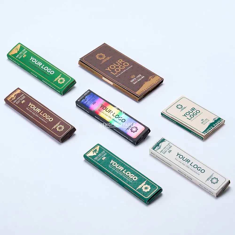 Hengfeng Paper - Factory Outlets -Various Color and Materials of Cigarette Rolling Paper Booklets and Pre-Rolled Cones - Tobacco Smoking Wrapping Paper