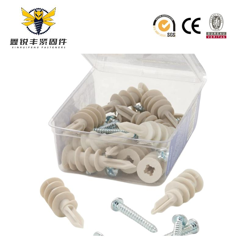 China Expansion Plug Fixed Foot Nylon Plastic Bolt Frame Fixed Wall