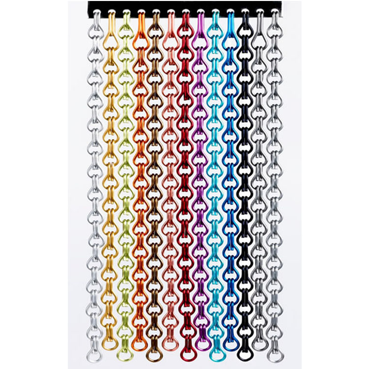 Customized High Strength Aluminum Metal Mesh Curtain Chain Drapery Fabric