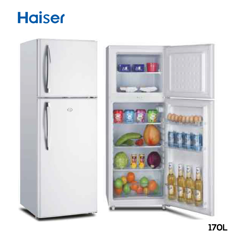 220L Double Door Refrigerators Top Freezer Refrigerator for Home