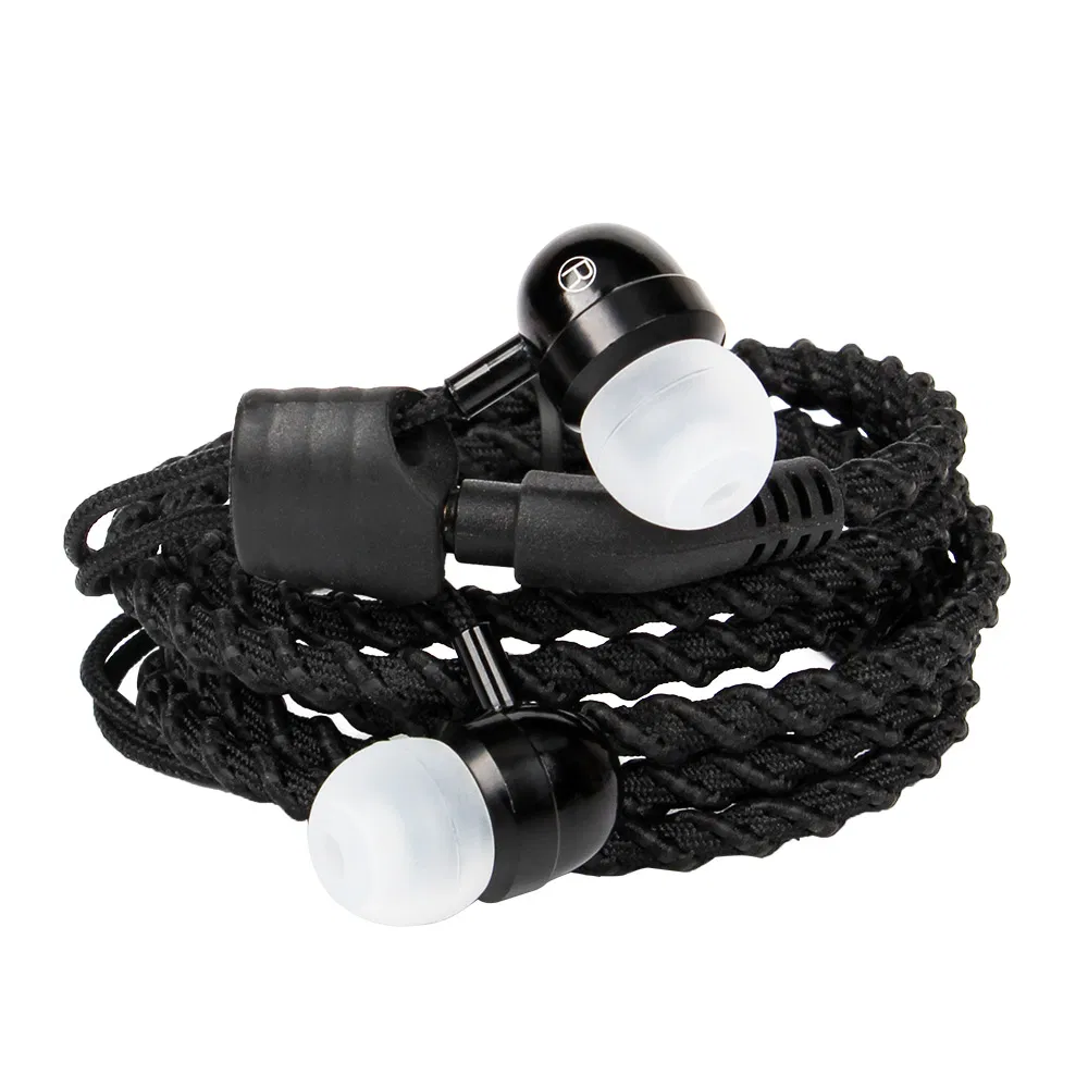 Amazon Top Seller Fabric Braided Bracelet Earphones Sport Headphone in-Ear Earbuds
