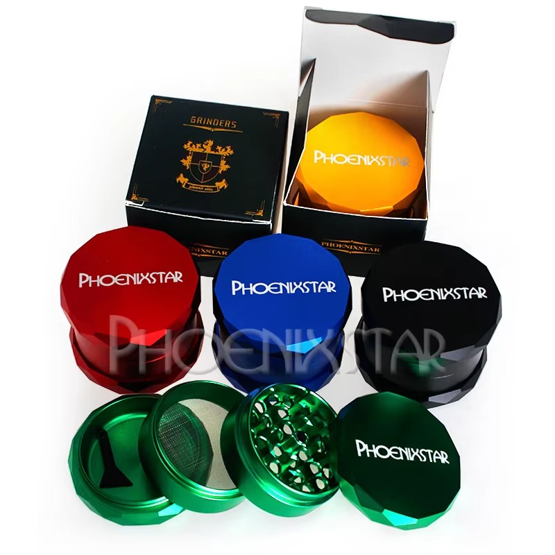 Custom Logo Wholesale Portable Zinc Alloy 40mm 50mm 55mm 63mm T Obacco Grinder H Erb Grinder