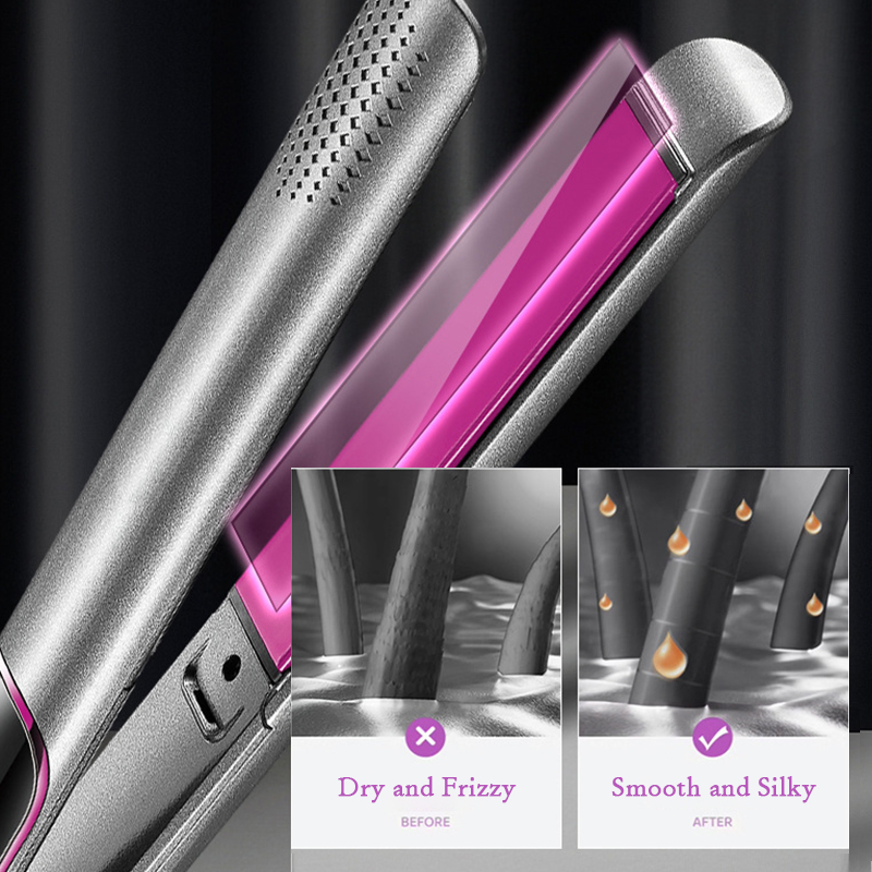 Professional Hair Straightener with LED Display Kemei Plancha De Pelo