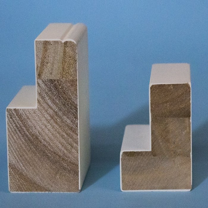 Top & Bottom Rail for Elliptical Louvre PVC Paulownia Shutter Components in China