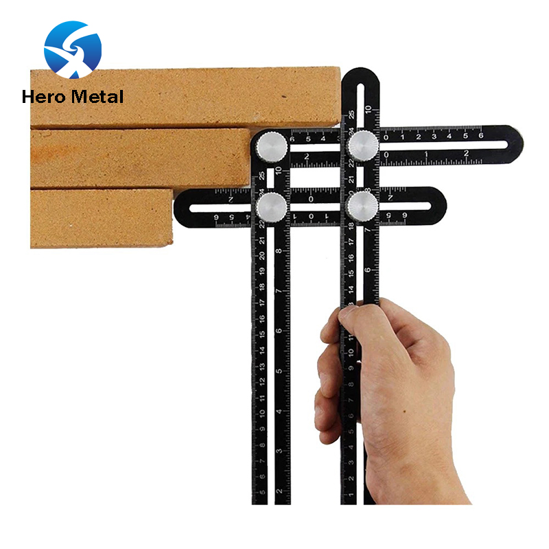 Marking Tool Cutting Measuring Tools Red End Extension Ruler X46 6 Folding Ruler Tile Hole Locator Ruler