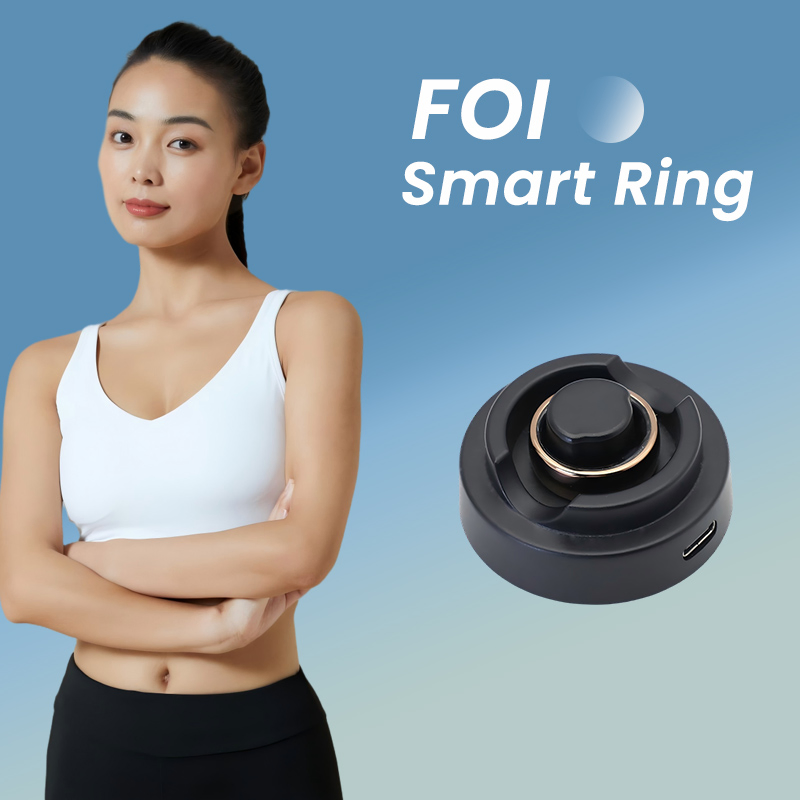 Couple Smart Ring Titanium Smart Ring Fitness Tracker NFC Ring with APP