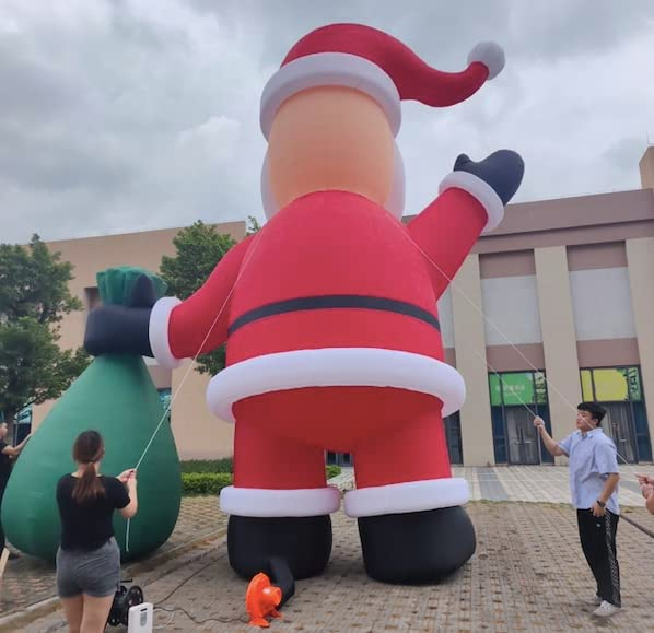 Boyi Christmas Yard Decoration Outdoor Yard Lawn Xmas Inflatable Santa Cartoon