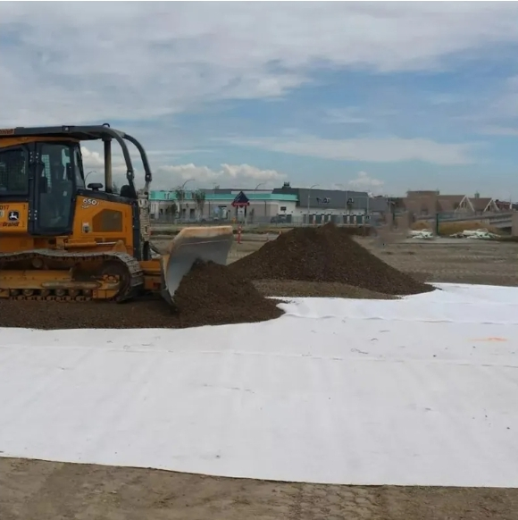 Black White Color 200GSM 300GSM 400GSM Needle Punched Non Woven Geotextile