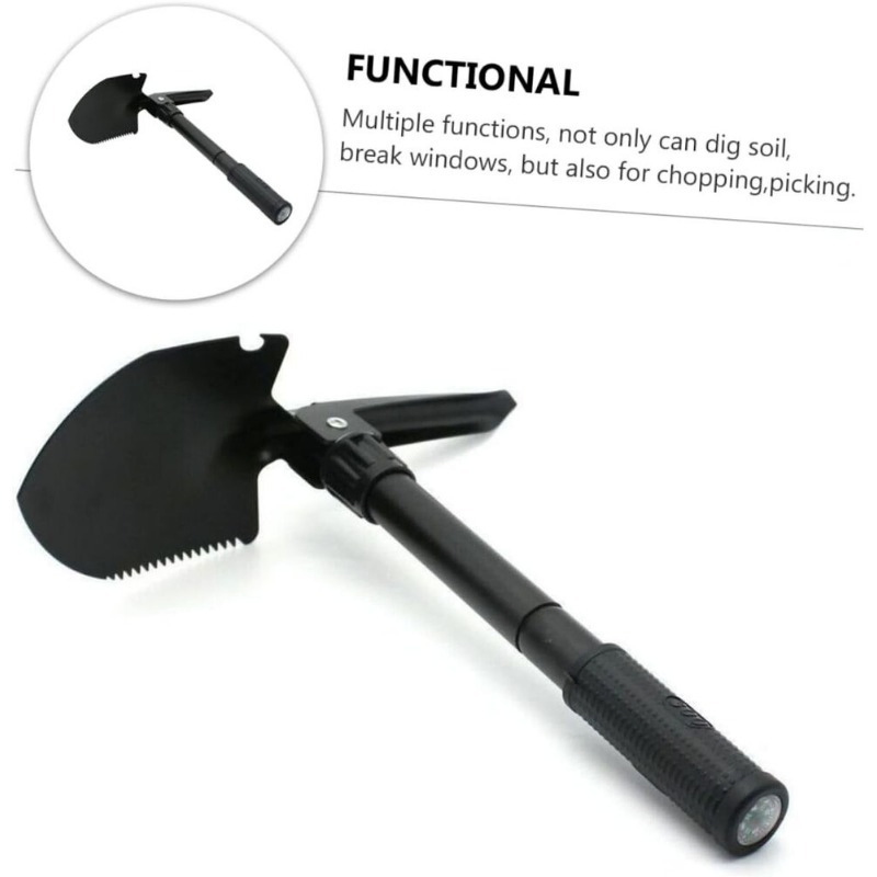 High-Quality Metal Hard Wearing Non-Slip Comfortable Portable Tool Folding Garden Shovel