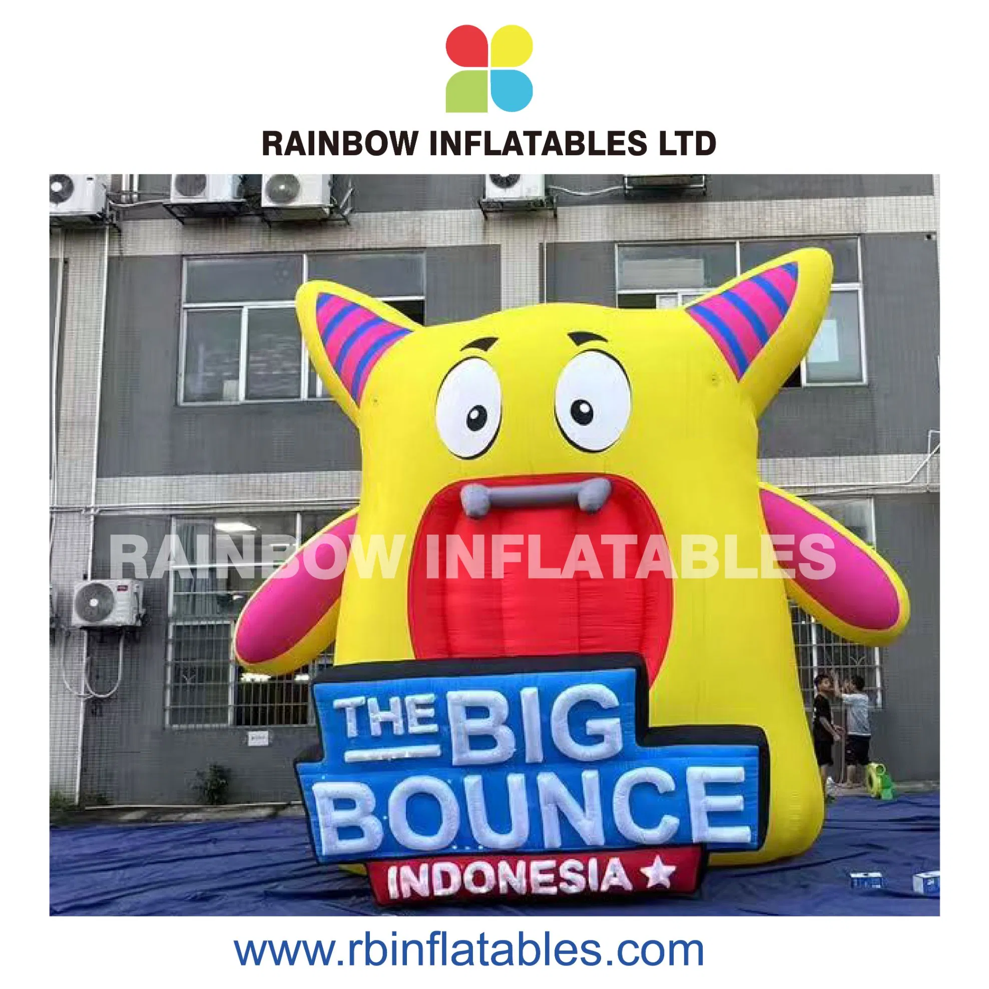 Cartoon-Themed Inflatable Advertisement Structure for Outdoor Event Activity