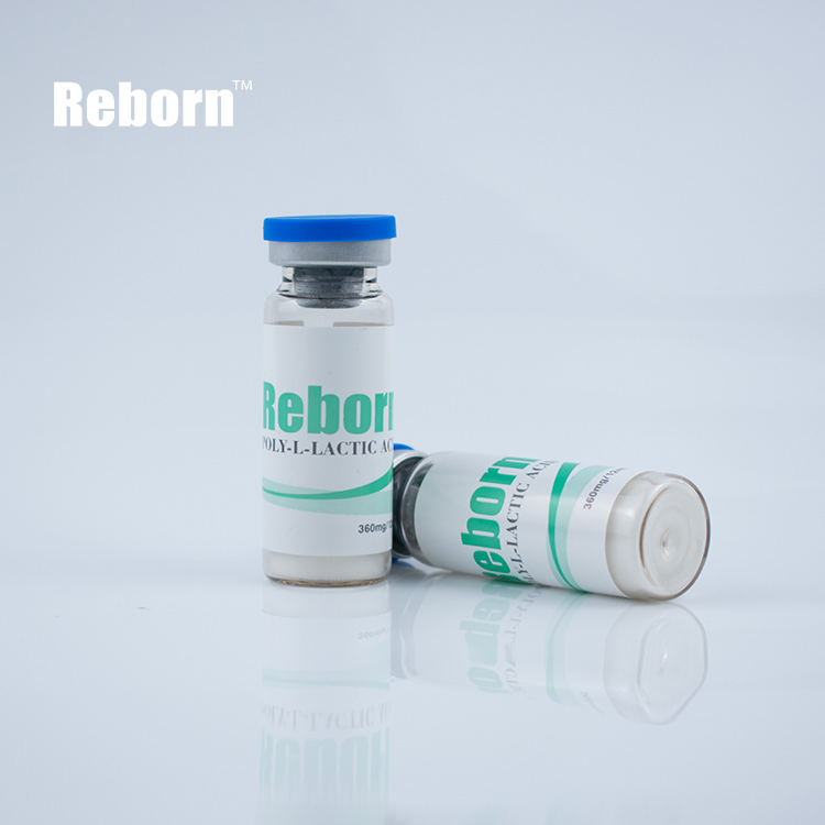 High Quality China Professional Reborn 360mg Plla Poly-L-Lactic-Acid Freeze-Dried Powder Collagen Biostimulator for Temple Cheek Enlargement Chin Contouring