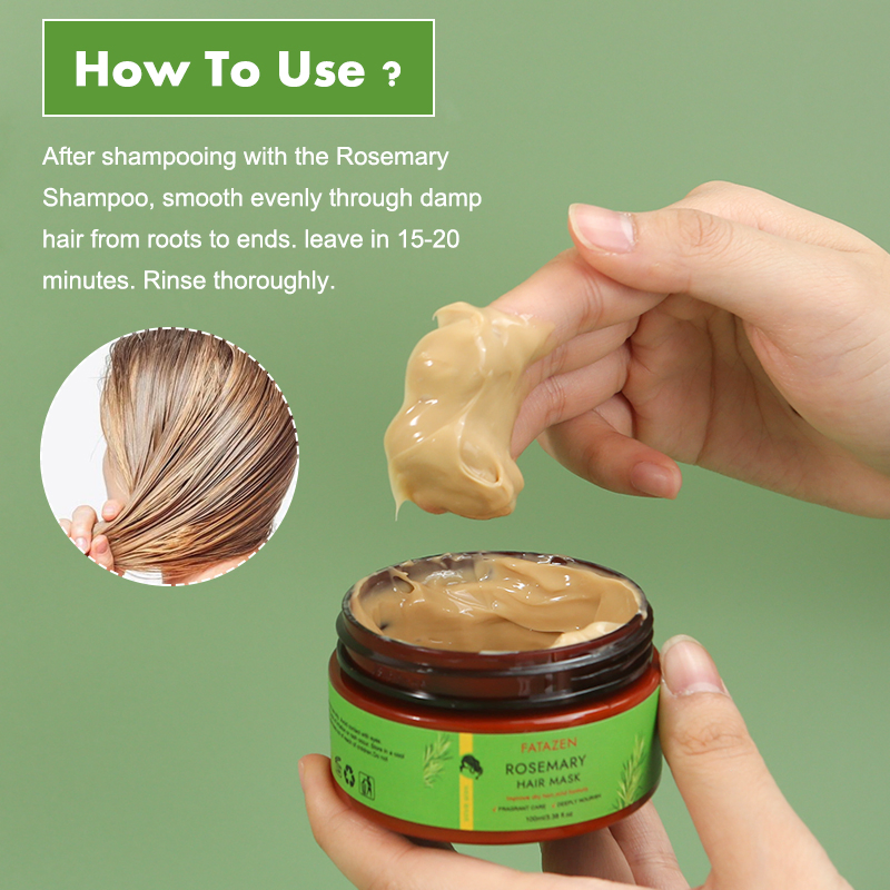 Rosemary Hair Mask Deep Moisturizing Hair Care Dry and Smooth