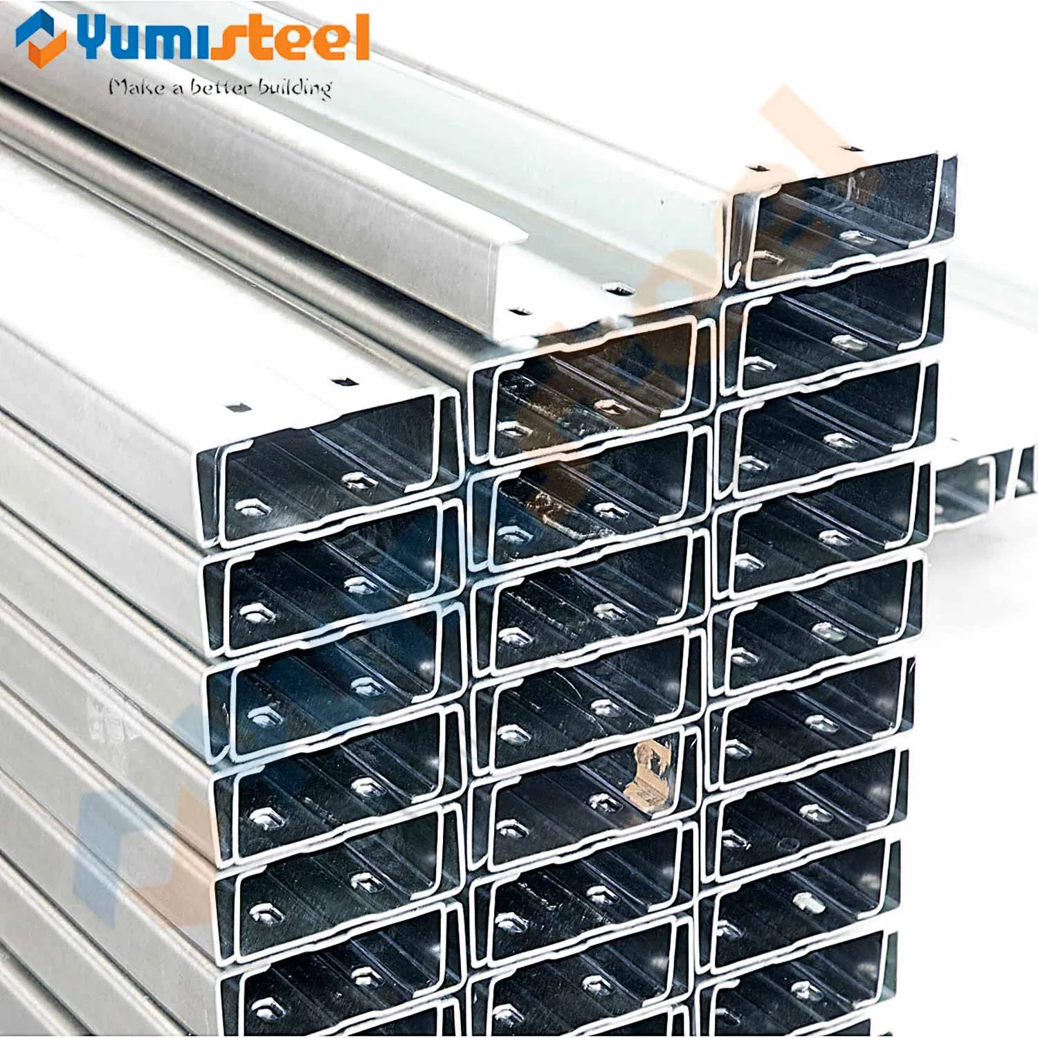 Steel Structure Roof Load Support Galvanized Steel C Shape Purlin