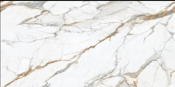 Fashion Horizon Porcelain China Calacatta Countertop White Sintered Stone