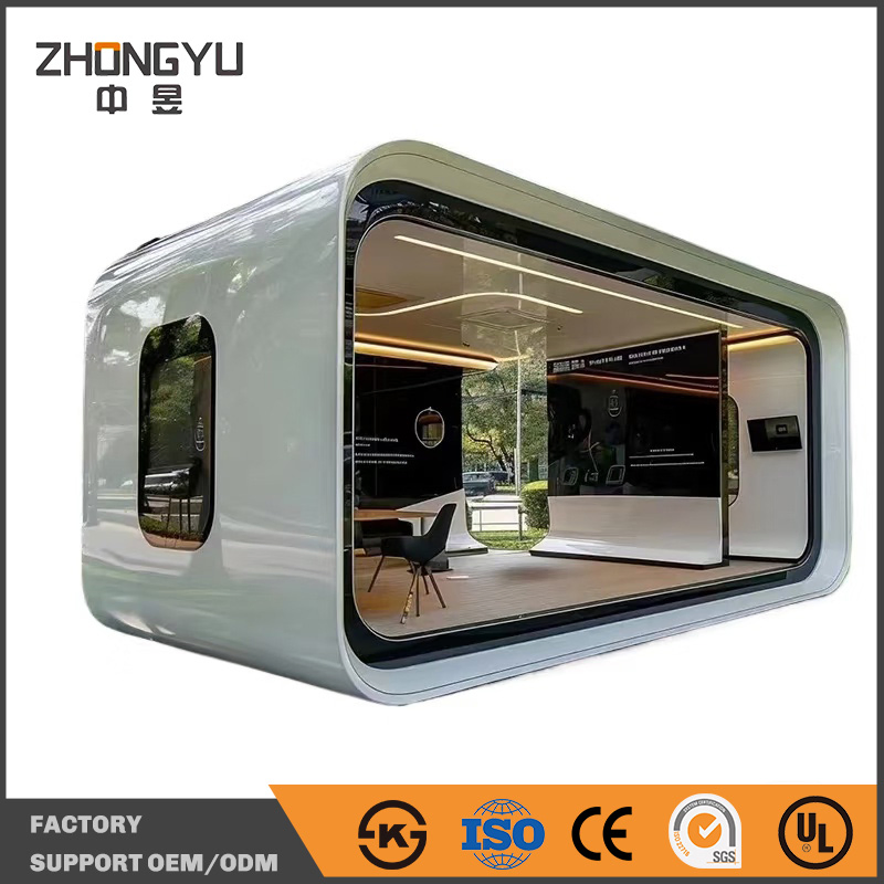 High End Apple House Custom Interior Comfortable Living Unit Modular Residential Housing System Modern Style Prefabricated Cabin