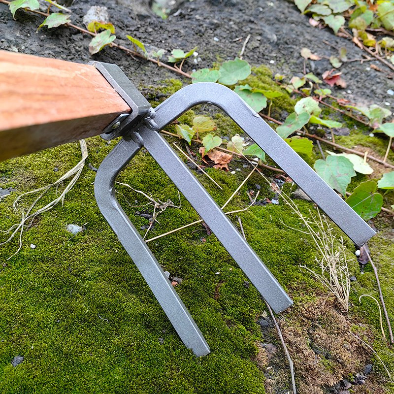 Garden Tools Farming Carbon Steel Forged with Long Wood Handle Weeding Hoe