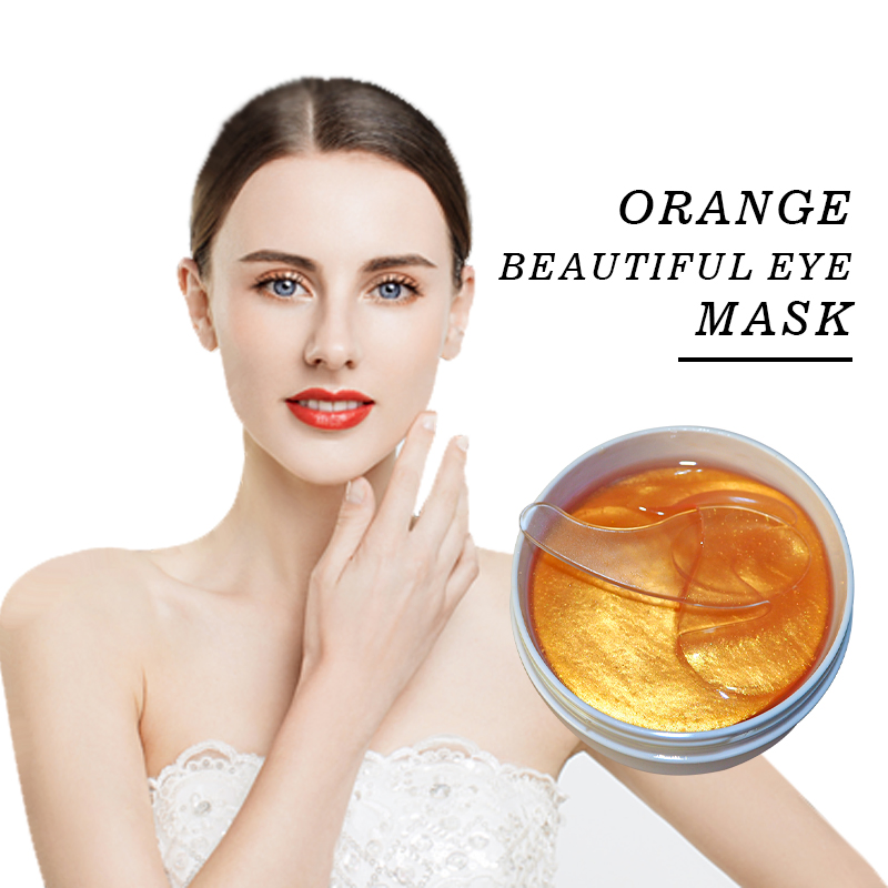Beauty Cosmetics Skin Care Removing Dark Eye Circles Anti Wrinkles Orange Eye Mask