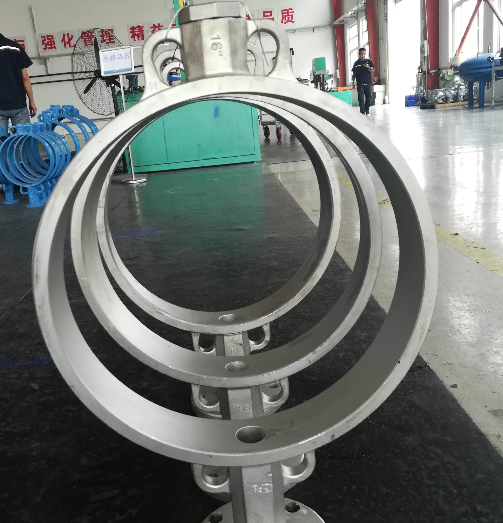 2 Inch Sanitary Stainless Steel 316L Food Grade Handle Operated Wafer Butterfly Valves