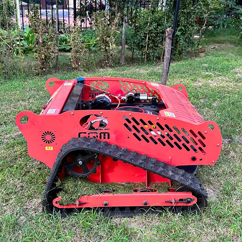 RC Robot Lawn Mower Small Gasoline Electric Crawler Remote Control Lawn Mower