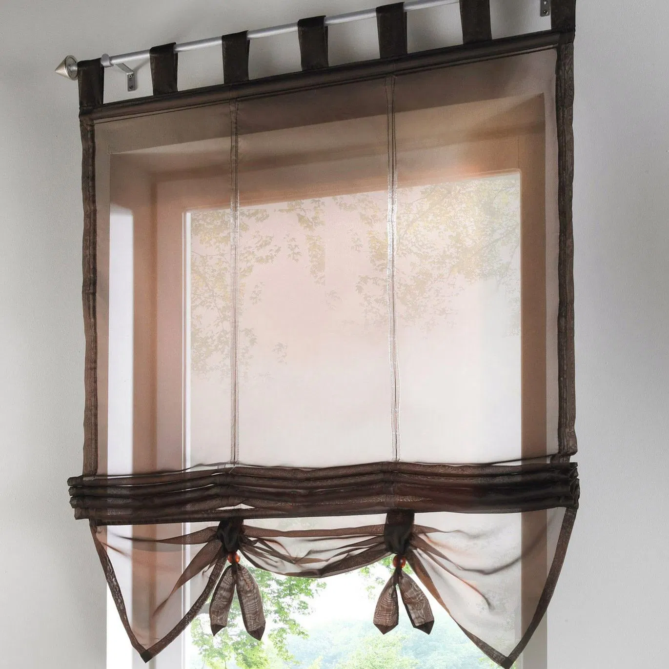 Keshang Factory Supply Screen Sheer Roman Shade